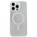iPhone 13 Pro Glitter MagSafe Hybrid Clear TPU Phone Case - White