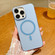 iPhone 13 Pro Golden Shield Frosted Semi-transparent MagSafe PC Phone Case - Blue