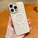 iPhone 13 Pro Golden Shield HD Transparent MagSafe PC Phone Case - White