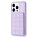 iPhone 13 Pro Grid Card Slot Holder Phone Case - Light Purple
