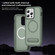 iPhone 13 Pro Guard MagSafe Holder Matte PC Hybrid TPU Phone Case - Green