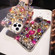 iPhone 13 Pro Handmade Bling Rhinestone Gemstone Fox PC Phone Case - Red