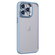 iPhone 13 Pro Invisible Lens Holder PC + TPU Frosted Phone Case - Blue