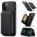 iPhone 13 Pro JEEHOOD Magnetic Zipper Horizontal Flip Leather Case with Holder & Card Slot & Wallet - Black