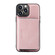 iPhone 13 Pro JEEHOOD Magnetic Zipper Horizontal Flip Leather Case with Holder & Card Slot & Wallet - Pink