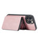 iPhone 13 Pro JEEHOOD Magnetic Zipper Horizontal Flip Leather Case with Holder & Card Slot & Wallet - Pink