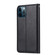 iPhone 13 Pro Knead Skin Texture Horizontal Flip Leather Case with Photo Frame & Holder & Card Slots & Wallet - Black