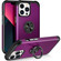 iPhone 13 Pro L2 Rotating Ring Holder Magnetic Phone Case - Dark Purple
