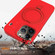 iPhone 13 Pro Liquid Silicone MagSafe Magnetic Phone Case with Ring Holder - Red