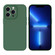 iPhone 13 Pro Liquid Silicone MagSafe Precision Hole Phone Case - Dark Green