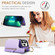 iPhone 13 Pro Litchi Texture Zipper Double Buckle Card Bag Phone Case - Purple