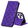iPhone 13 Pro Lucky Flowers Embossing Pattern Magnetic Horizontal Flip Leather Case with Holder & Card Slots - Purple