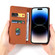 iPhone 13 Pro Magnetism Skin Feel Card Holder Leather Phone Case - brown
