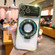 iPhone 13 Pro MagSafe Holder Shockproof TPU Phone Case with Lens Film - Green