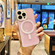 iPhone 13 Pro MagSafe Magnetic Color Plated Phone Case - Pink