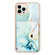 iPhone 13 Pro Marble Pattern IMD Card Slot Phone Case - Green