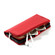 iPhone 13 Pro Microfiber Zipper Horizontal Flip Leather Case with Holder & Card Slots & Wallet - Red