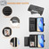 iPhone 13 Pro Multi-Card Slots Zipper Wallet Leather Phone Case - Black
