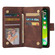 iPhone 13 Pro Multifunctional Phone Leather Case with Card Slot & Holder & Zipper Wallet & Photo Frame - Coffee