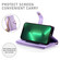 iPhone 13 Pro Nine Card-slot Zipper Wallet Bag Leather Phone Case - Purple