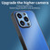 iPhone 13 Pro PC Hybrid Aluminum Alloy Brushed Shockproof Phone Case - Black