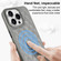 iPhone 13 Pro Plaid Series 9D Electroplated Phone Case - Titanium Grey