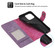 iPhone 13 Pro POLA Dual-color Zipper Wallet RFID Leather Phone Case - Purple Pink