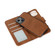 iPhone 13 Pro Retro 2 in 1 Detachable Horizontal Flip Leather Case with Card Slots & Wallet - Brown