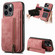 iPhone 13 Pro Retro Leather Zipper Wallet Back Phone Case - Pink