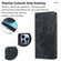iPhone 13 Pro RFID Anti-theft Brush Magnetic Leather Phone Case - Black