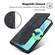 iPhone 13 Pro RFID Anti-theft Brush Magnetic Leather Phone Case - Black
