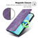 iPhone 13 Pro RFID Anti-theft Brush Magnetic Leather Phone Case - Purple