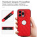 iPhone 13 Pro Rhombic Leather Back Cover Phone Case - Red