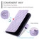 iPhone 13 Pro Ring Buckle Rhombic Leather Phone Case - Purple