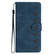 iPhone 13 Pro Seven Butterflies Embossed Leather Phone Case - Blue