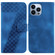 iPhone 13 Pro Seven-shaped Embossed Leather Phone Case - Blue
