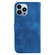 iPhone 13 Pro Seven-shaped Embossed Leather Phone Case - Blue