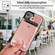 iPhone 13 Pro Shockproof PU Leather + TPU Protective Case with Card Slot & Lanyard - Rose Gold