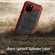iPhone 13 Pro Shockproof Waterproof Dustproof Metal + Silicone Phone Case with Screen Protector - Red