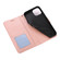 iPhone 13 Pro Skin Feel Embossed Sunflower Horizontal Leather Case - Rose Gold