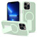iPhone 13 Pro Skin Feel Invisible Kickstand MagSafe Phone Case - Green