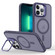 iPhone 13 Pro Skin Feel Lens Holder Magsafe Phone Case - Deep Purple