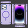 iPhone 13 Pro Skin Feel TPU + PC MagSafe Magnetic Phone Case - Transparent Purple