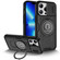 iPhone 13 Pro Sliding Camshield TPU Hybrid PC Magnetic Holder Phone Case - Black