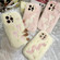 iPhone 13 Pro Snake Embroidery Plush Silicone Phone Case - Bowknot And Beige