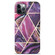 iPhone 13 Pro Splicing Marble Pattern TPU Protective Case - Purple