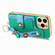 iPhone 13 Pro Stereoscopic Flowers Wristband Card Bag Phone Case - Green