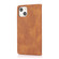 iPhone 13 Pro Strong Magnetic Crazy Horse Texture Horizontal Flip Leather Case with Holder & Card Slots & Wallet - Brown