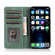 iPhone 13 Pro Strong Magnetic Crazy Horse Texture Horizontal Flip Leather Case with Holder & Card Slots & Wallet - Green