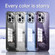 iPhone 13 Pro SULADA Electroplated Transparent Glittery TPU Phone Case - Silver